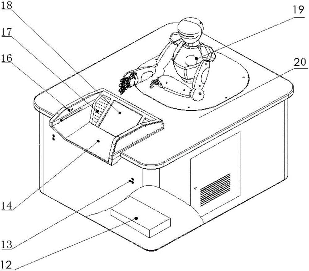 Positioning device and positioning navigation algorithm of robot based on infrared visual technology