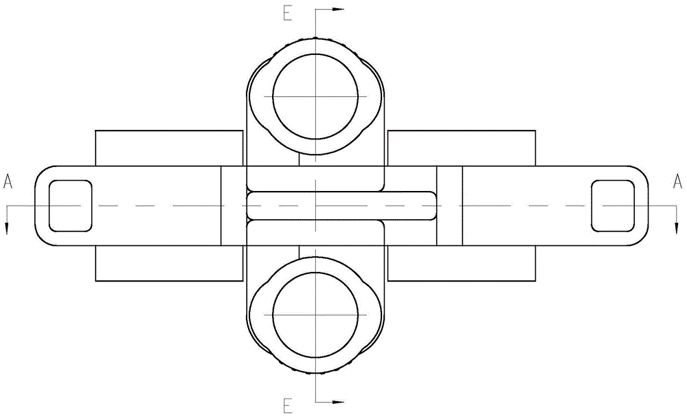 Double crank two-stroke engine