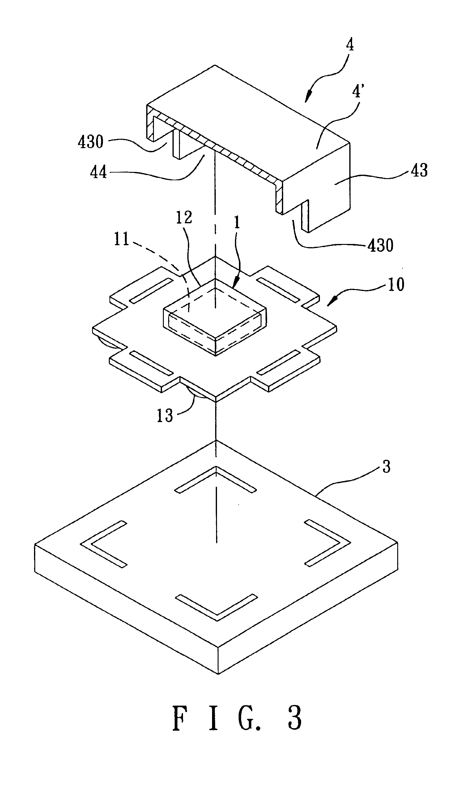 Ball grid array package with an electromagnetic shield connected directly to a printed circuit board