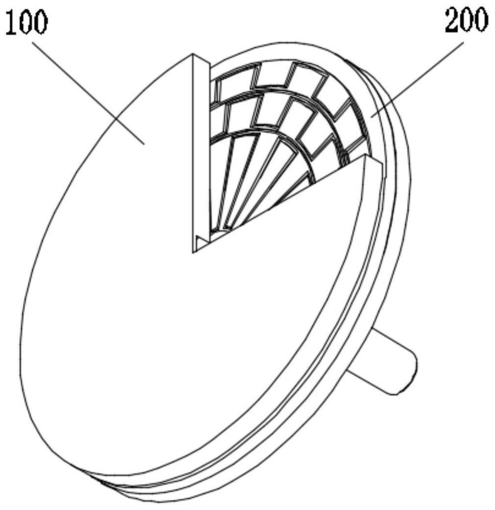 Disc-type direct current output triboelectric nanogenerator device and sensing equipment