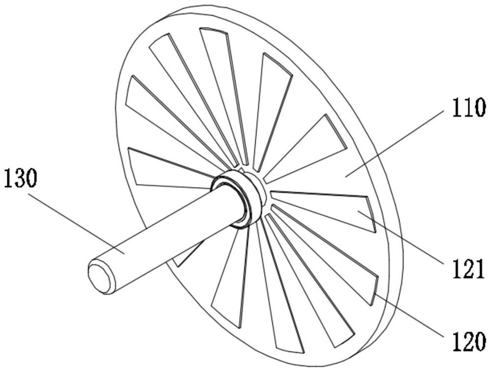 Disc-type direct current output triboelectric nanogenerator device and sensing equipment