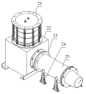 Horizontal submarine polymetallic sulfide deposit area chimney sampling drill