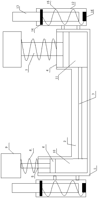 Overload prevention hydraulic balance absorber