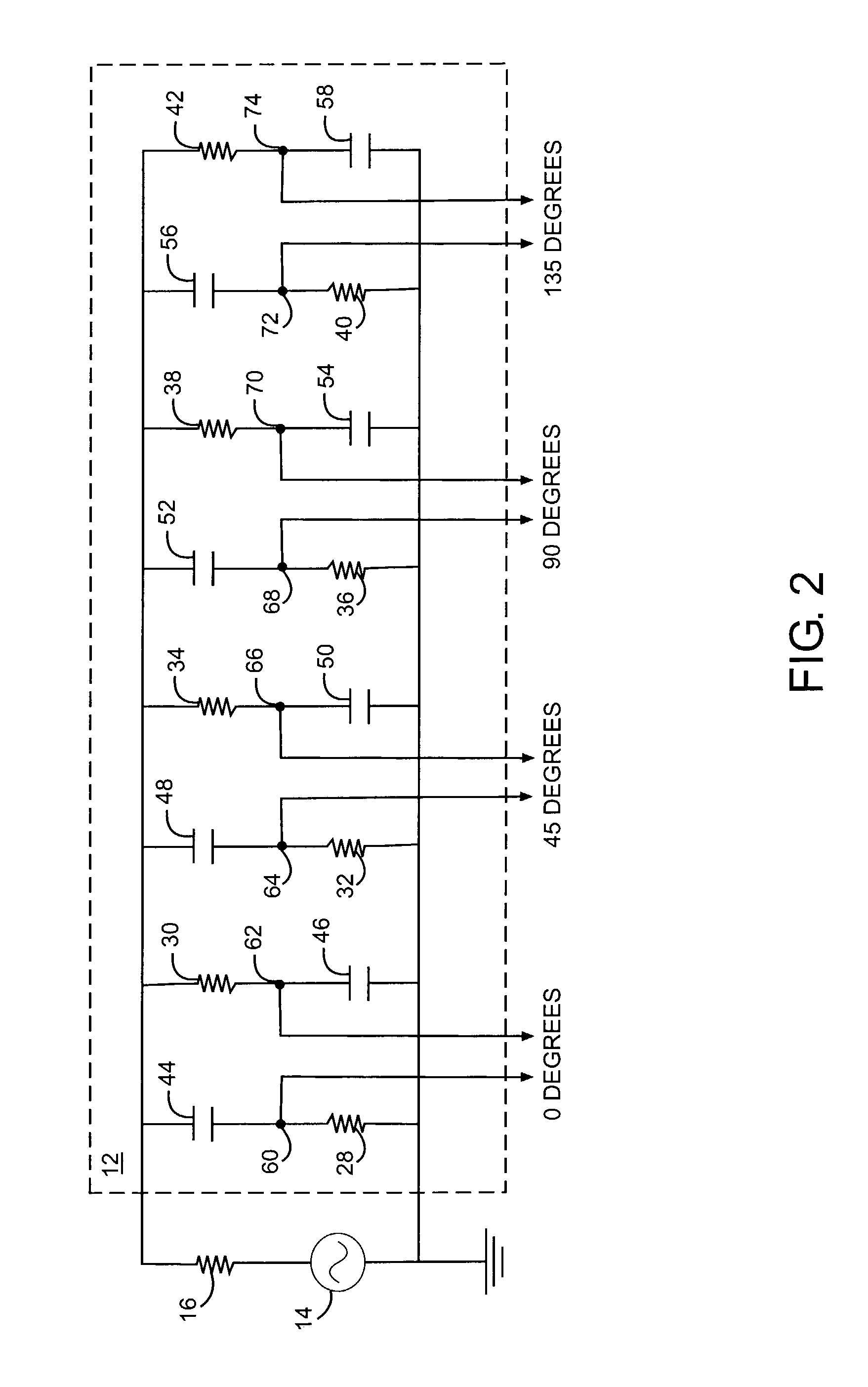 Quadrature frequency doubling system