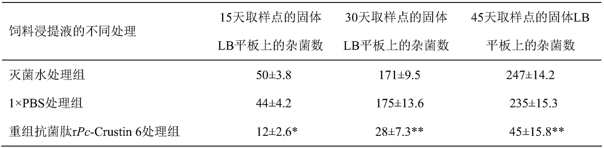 Antibacterial peptide as well as preparation thereof and application thereof in animal feed additive