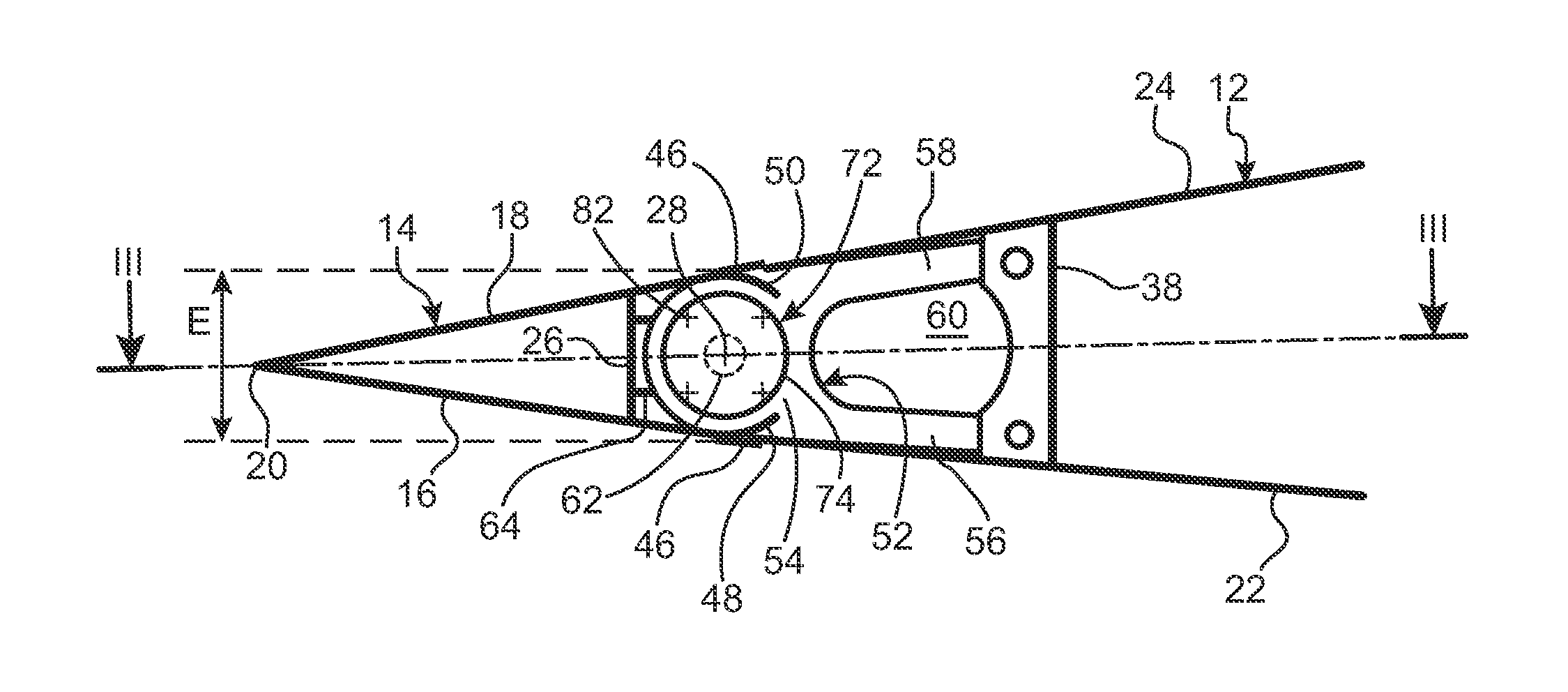 Device for mechanical connection of a control surface to a fixed structural element of an aircraft and aircraft wing element equipped with said device