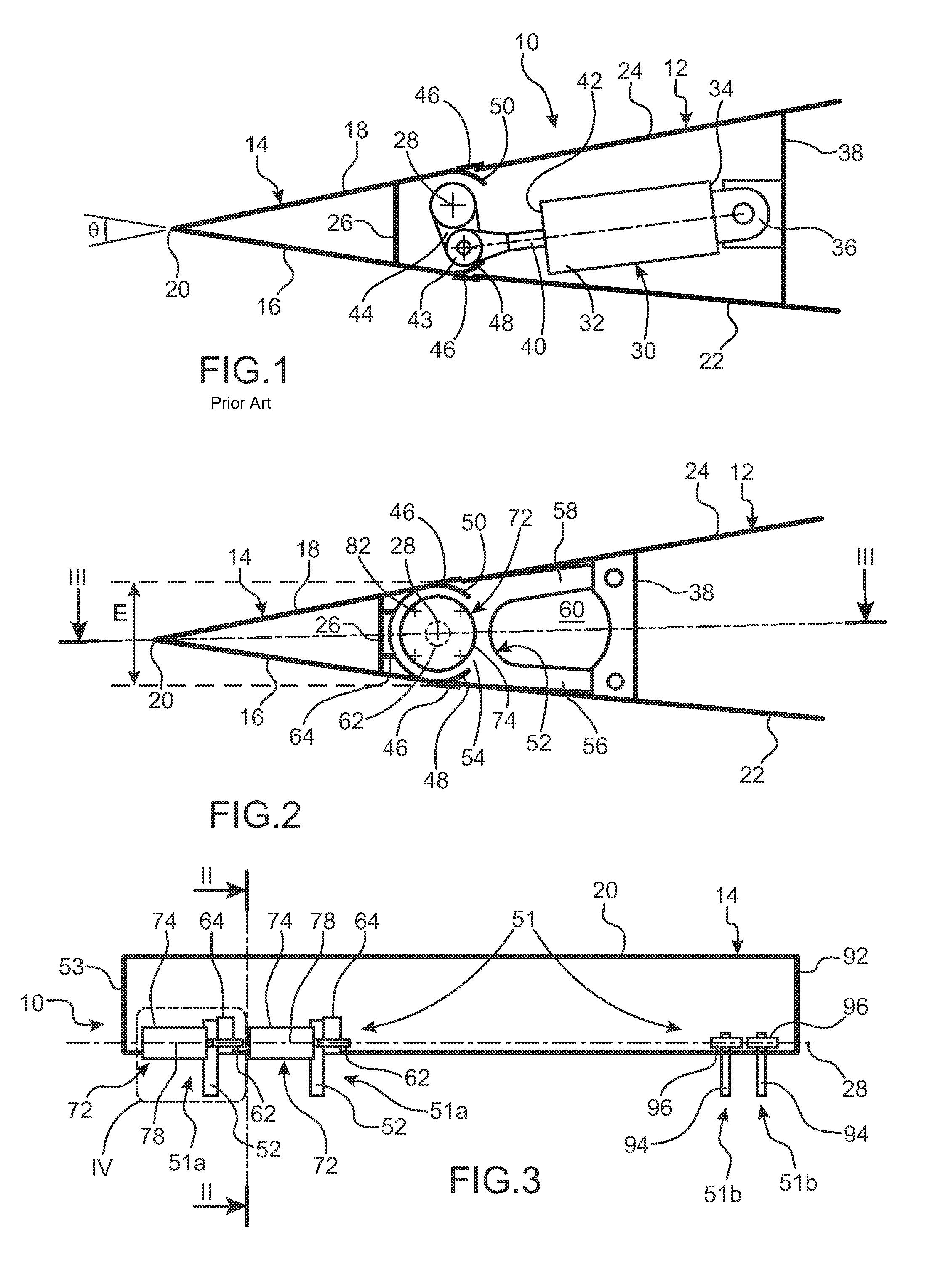 Device for mechanical connection of a control surface to a fixed structural element of an aircraft and aircraft wing element equipped with said device