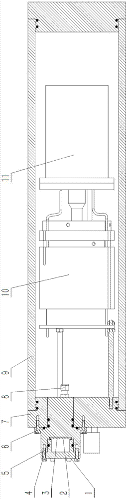 Deep sea gas detection device based on gas partial pressure dynamic balance principle