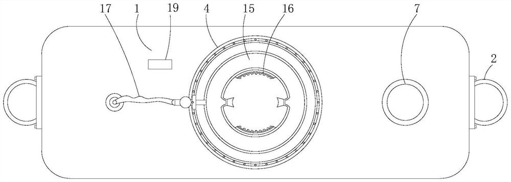 A hand-held cylindrical road pile side wall descaling device