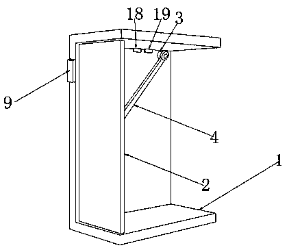 Fire-fighting access door quick-opening mechanism