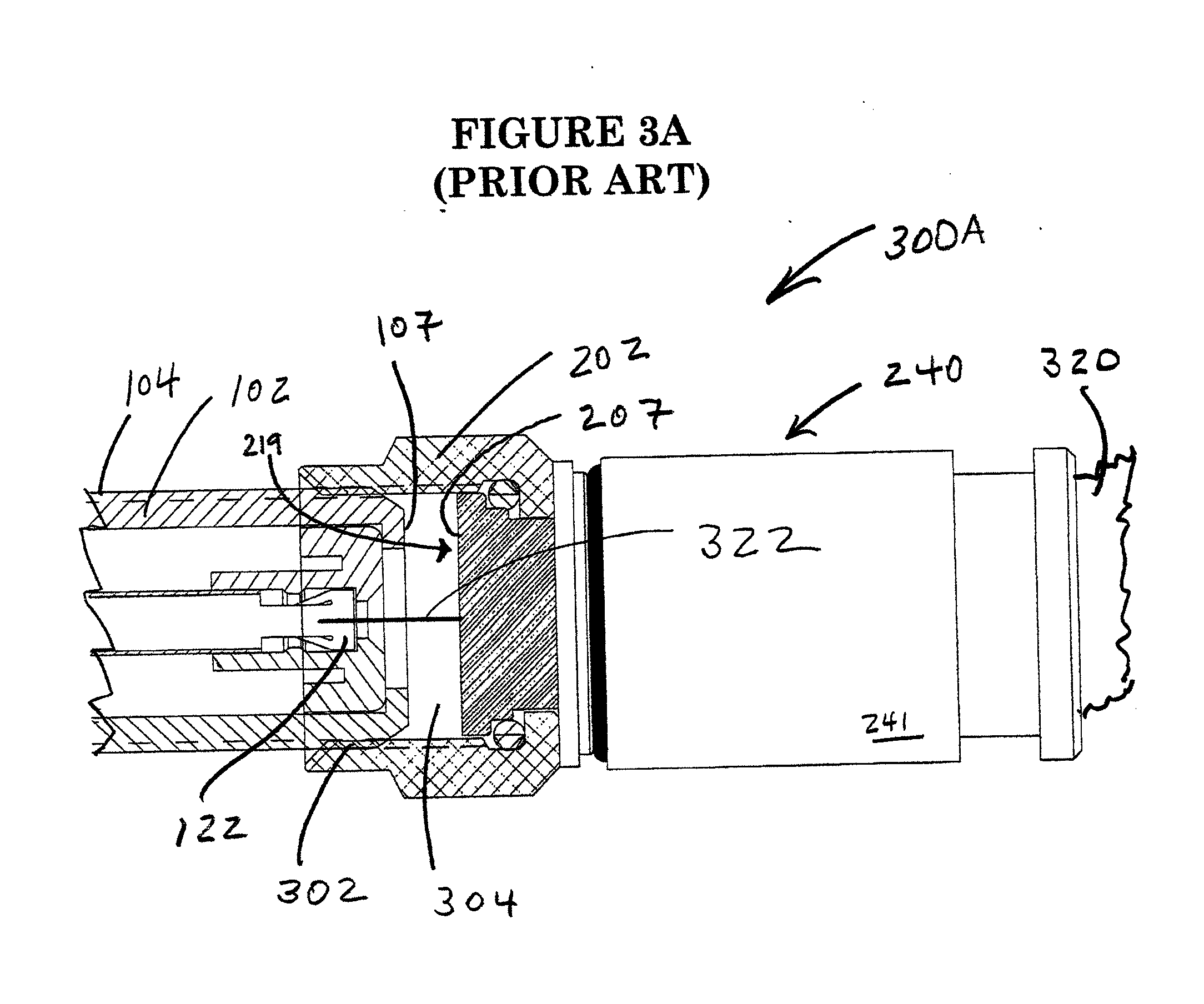 Moving part coaxial cable connectors