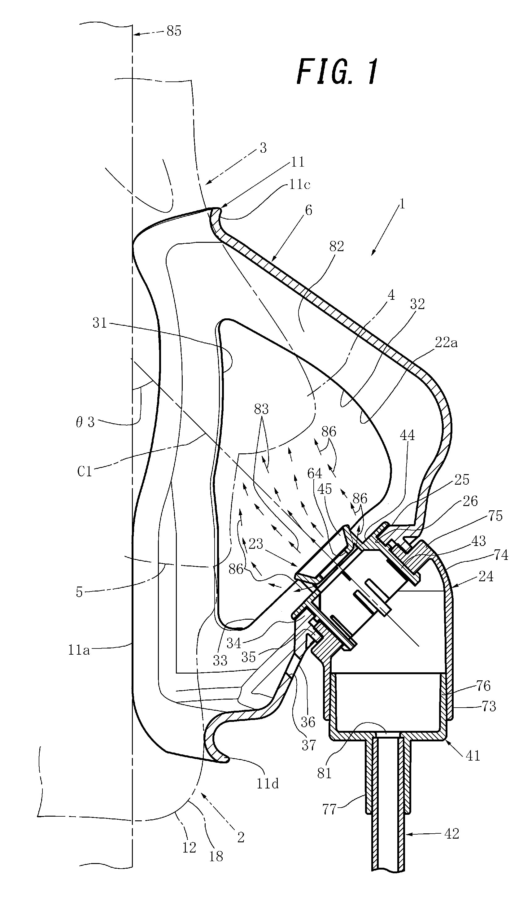 Gas supply mask apparatus