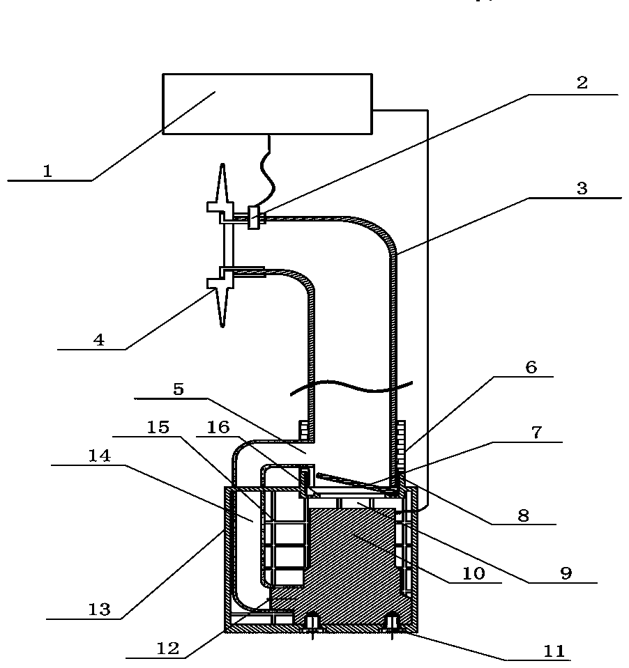 Self-sucking water pipe used for fire-fighting water pump