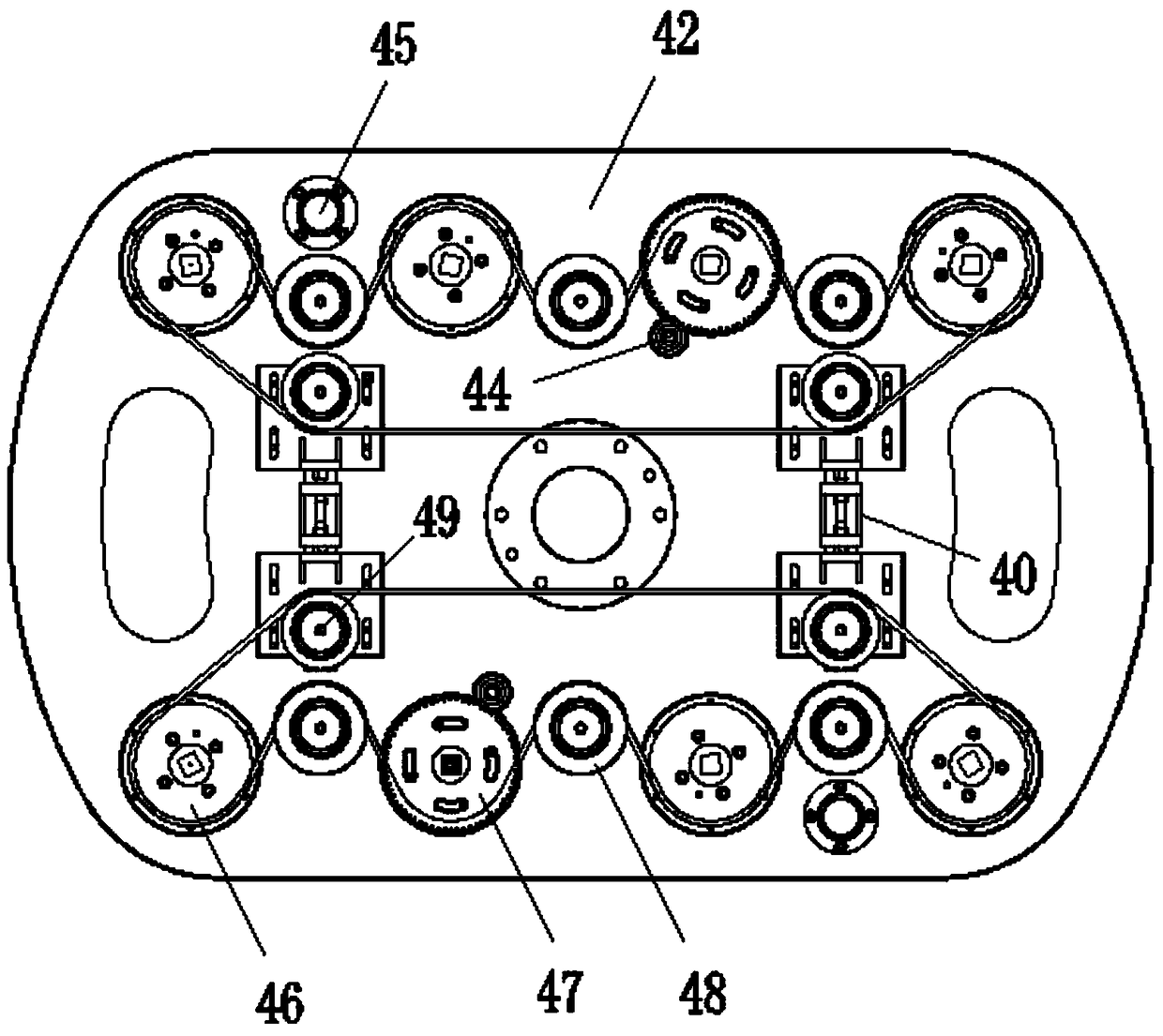 A multi-station turntable