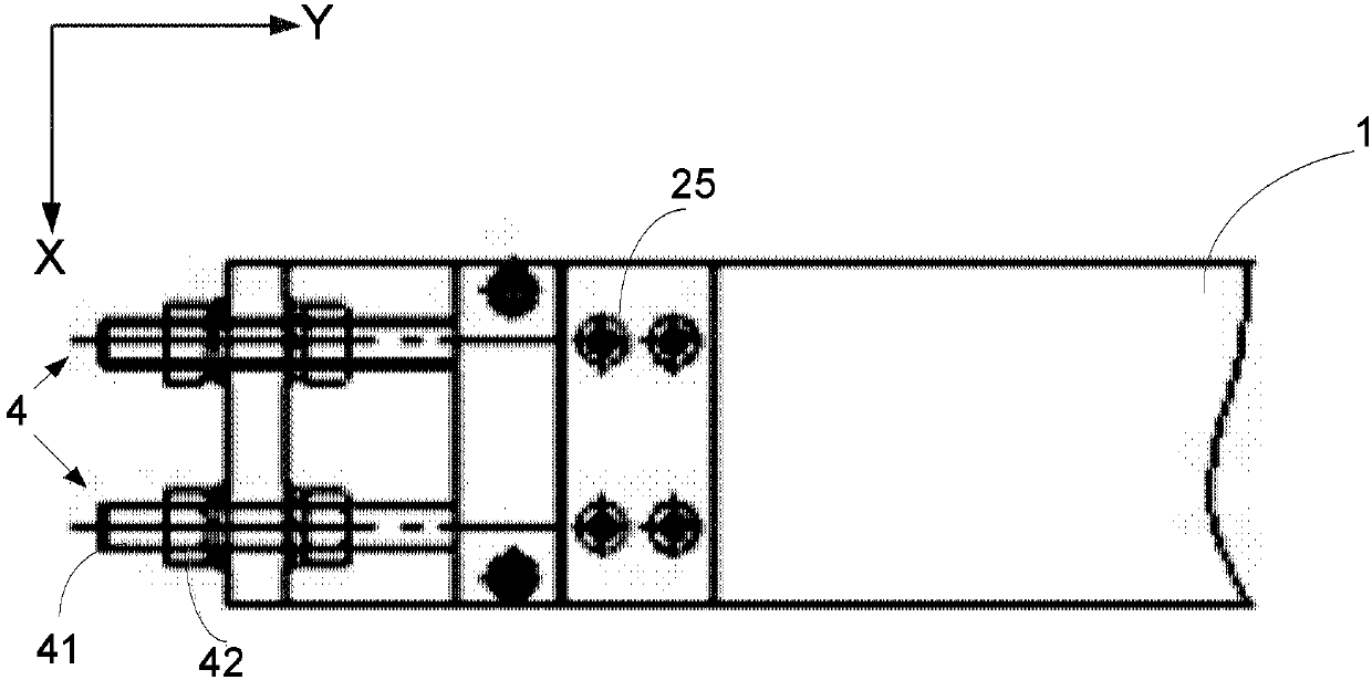 Transition device with tensioning mechanisms and plate blank conveying system