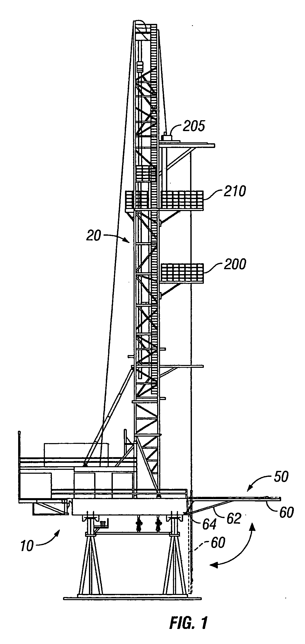 Pivoting pipe handler for off-line make up of drill pipe joints