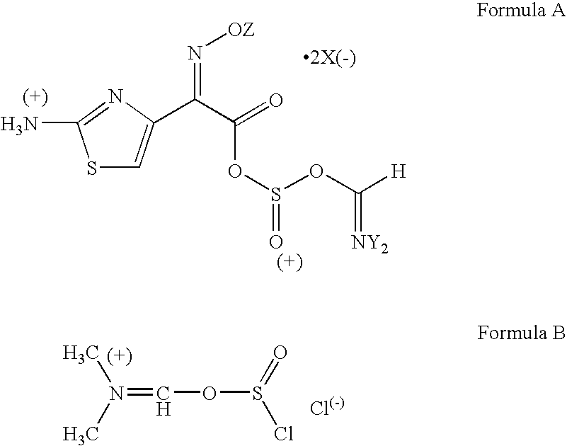 Process for the production of cefotaxime sodium