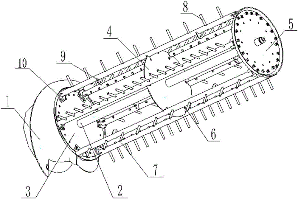 Combine harvester threshing cylinder assembly