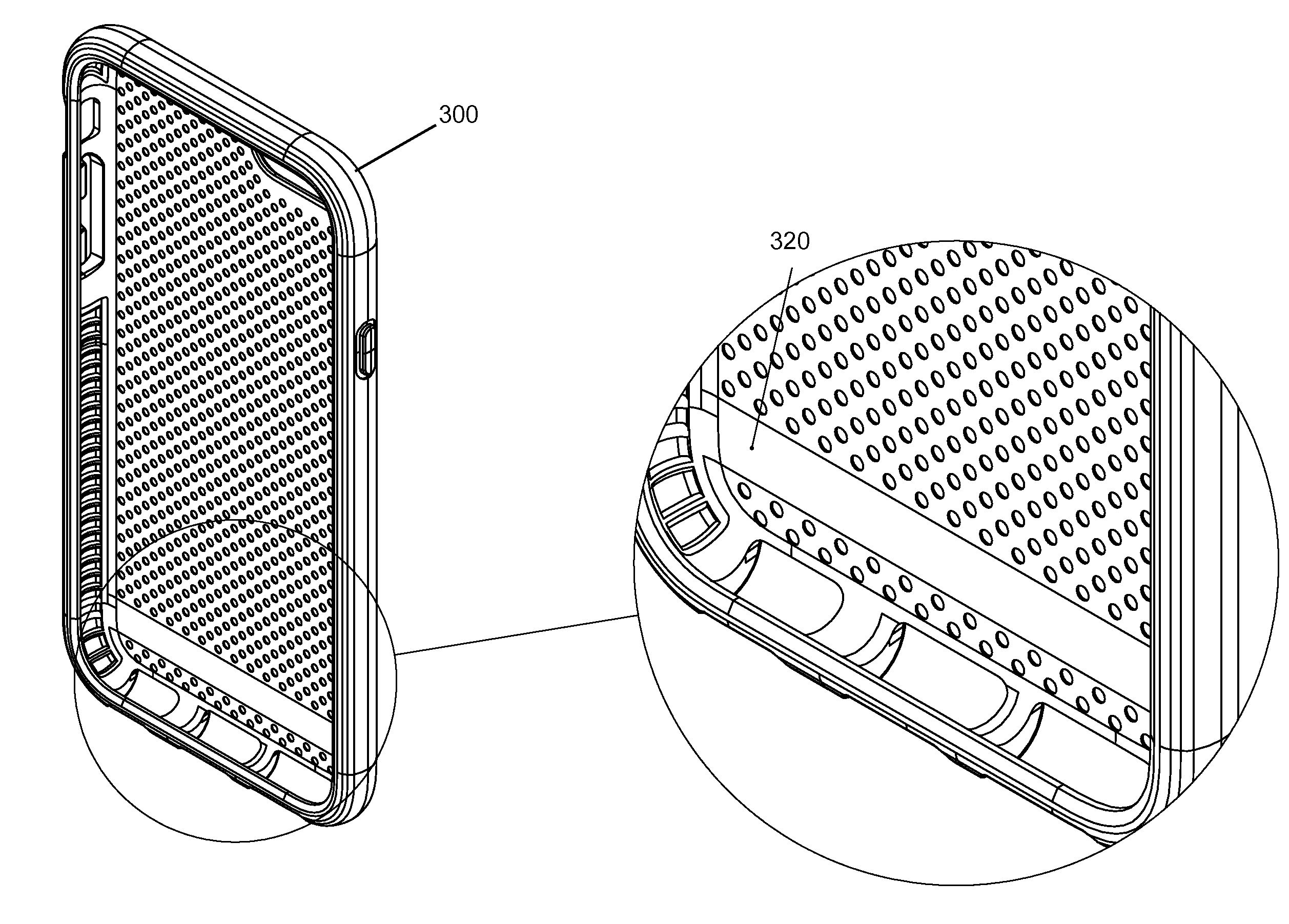 Radio frequency properties of a case for a communications device