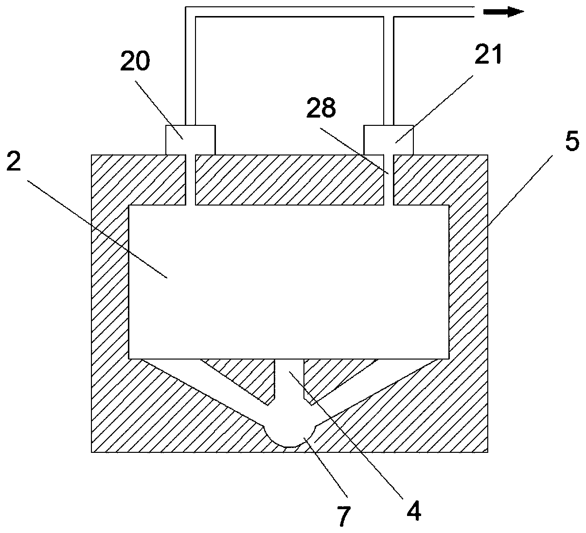 A high-vacuum rapid realization device for die-casting molds