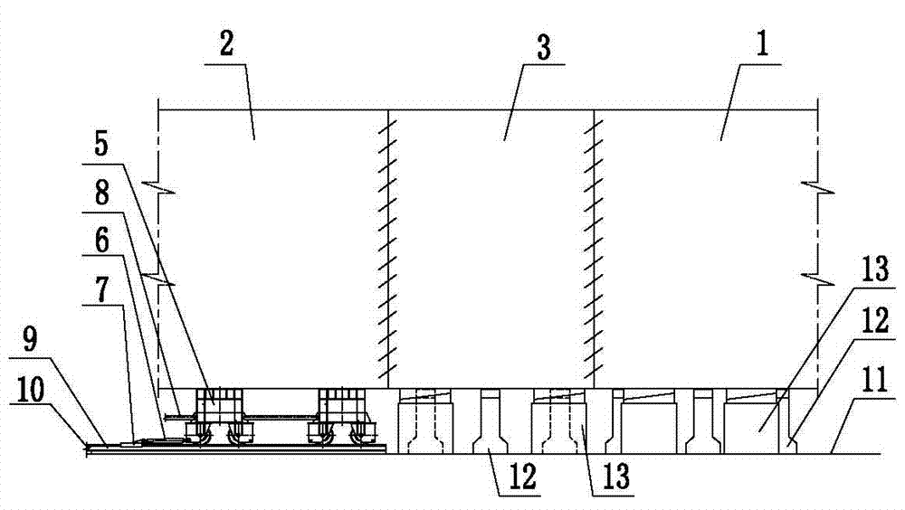 Retrofit technology for cutting and lengthening ships via dry-type trolley method