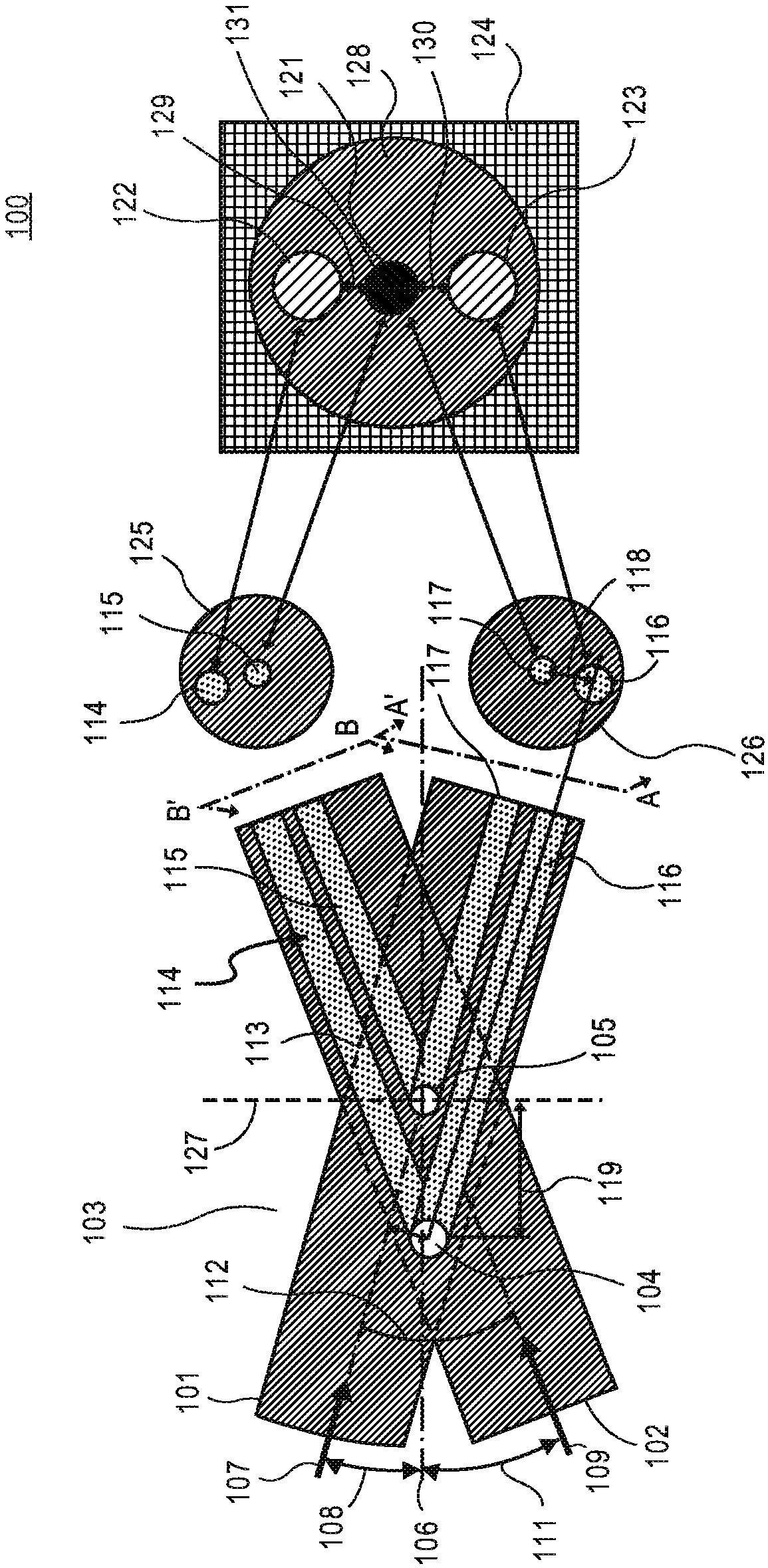 Multiple beam and convergent light illumination crossed-beam imaging