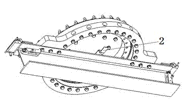 Track changing control system for inspection vehicle and control method