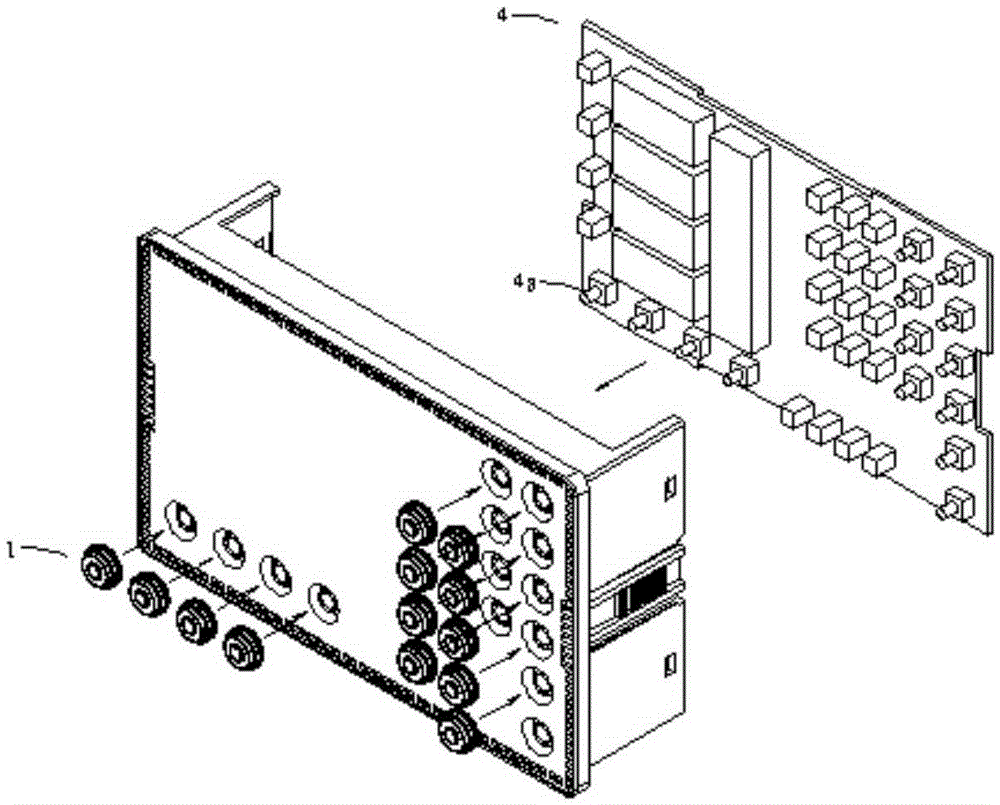 Waterproof, dustproof and anti-static button structure