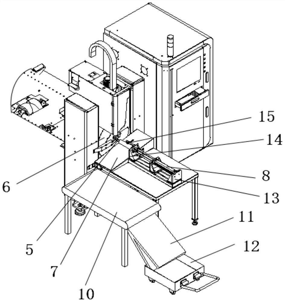 Anti-slag-adhering laser pipe cutting machine and cut pipe collecting method