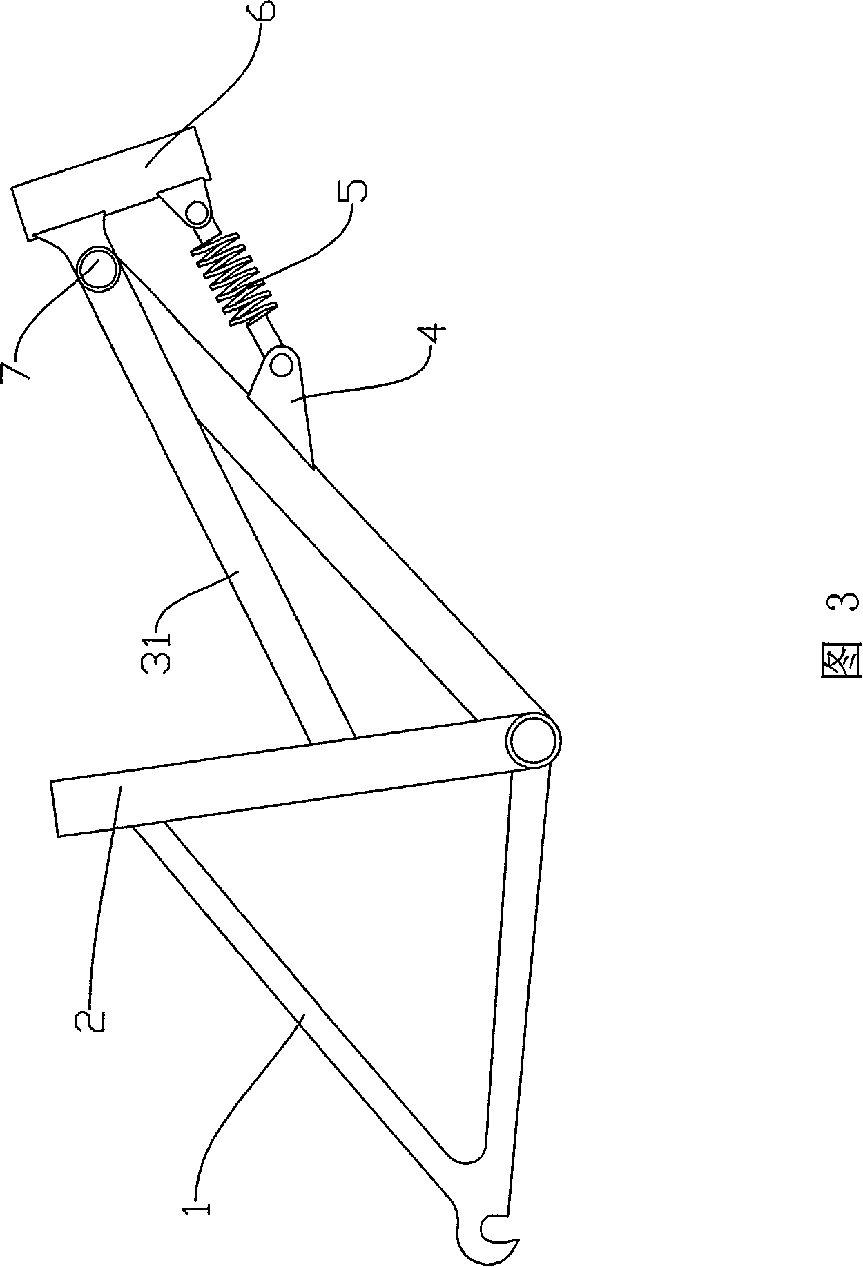 Buffering bicycle frame