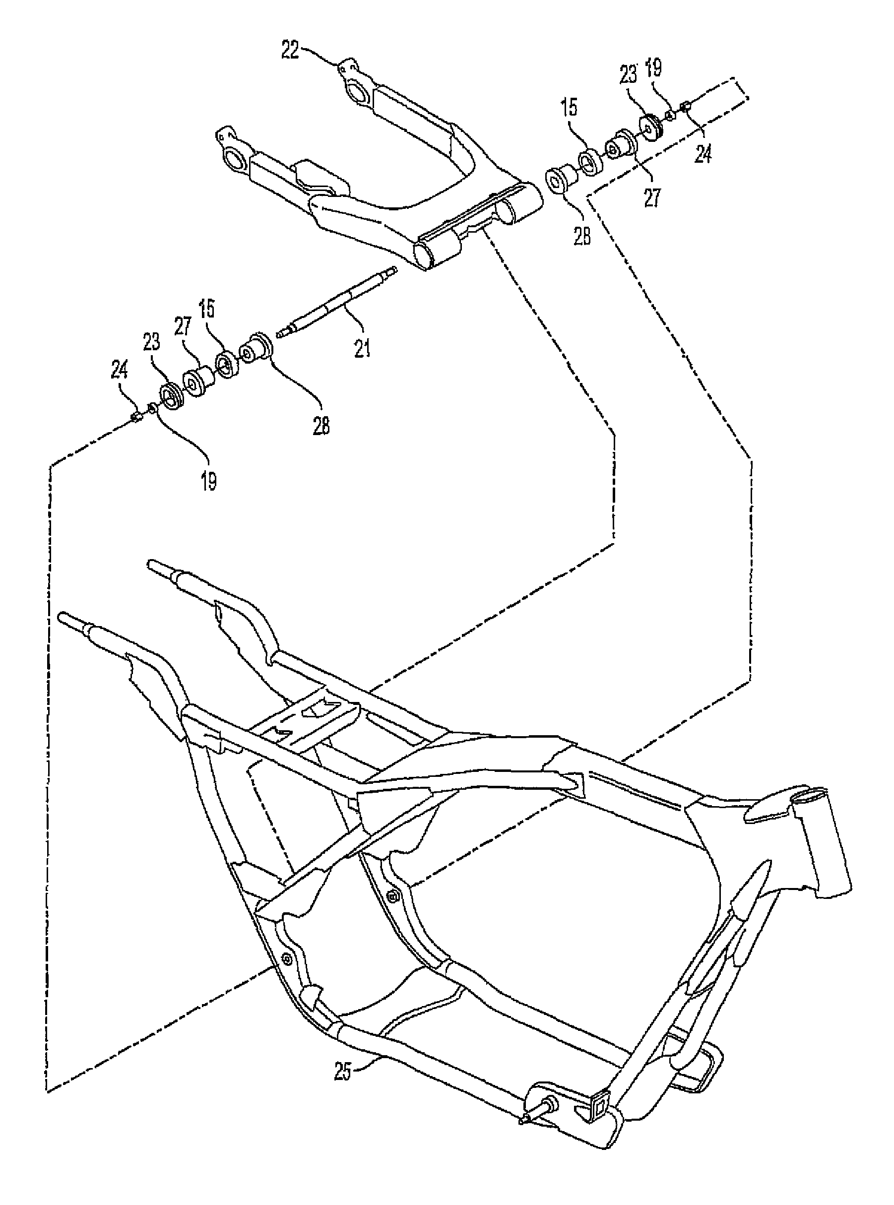 Motorcycle suspension method and sway dampening apparatus