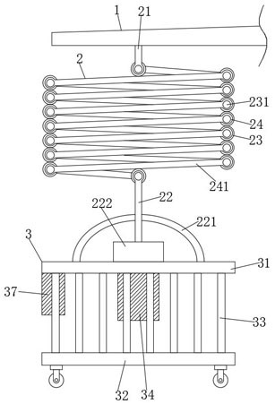 Aerial work suspension platform for building decoration engineering