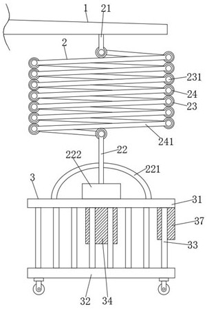 Aerial work suspension platform for building decoration engineering