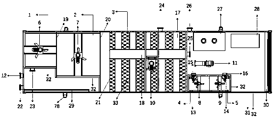 High and cold region construction sewage treatment system