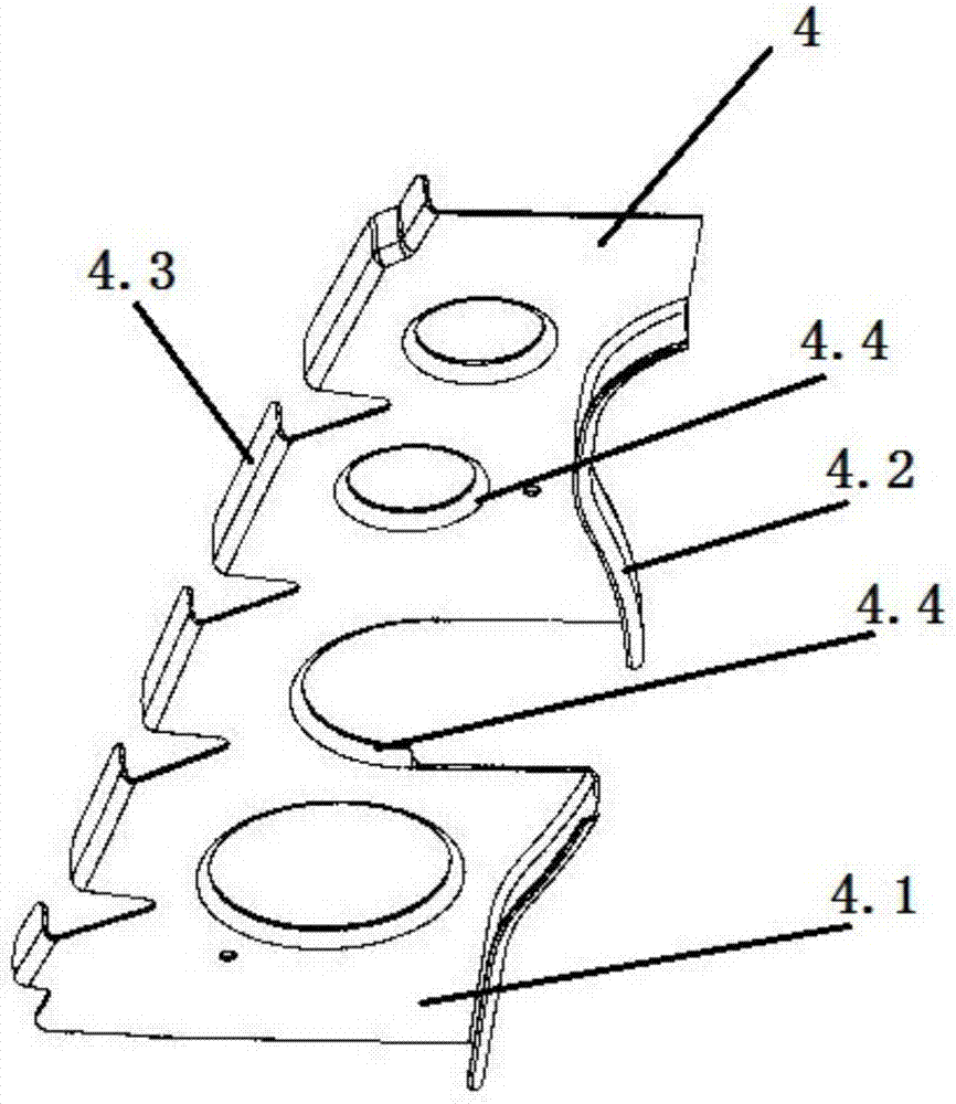 A forming device and method for small-height convex parts