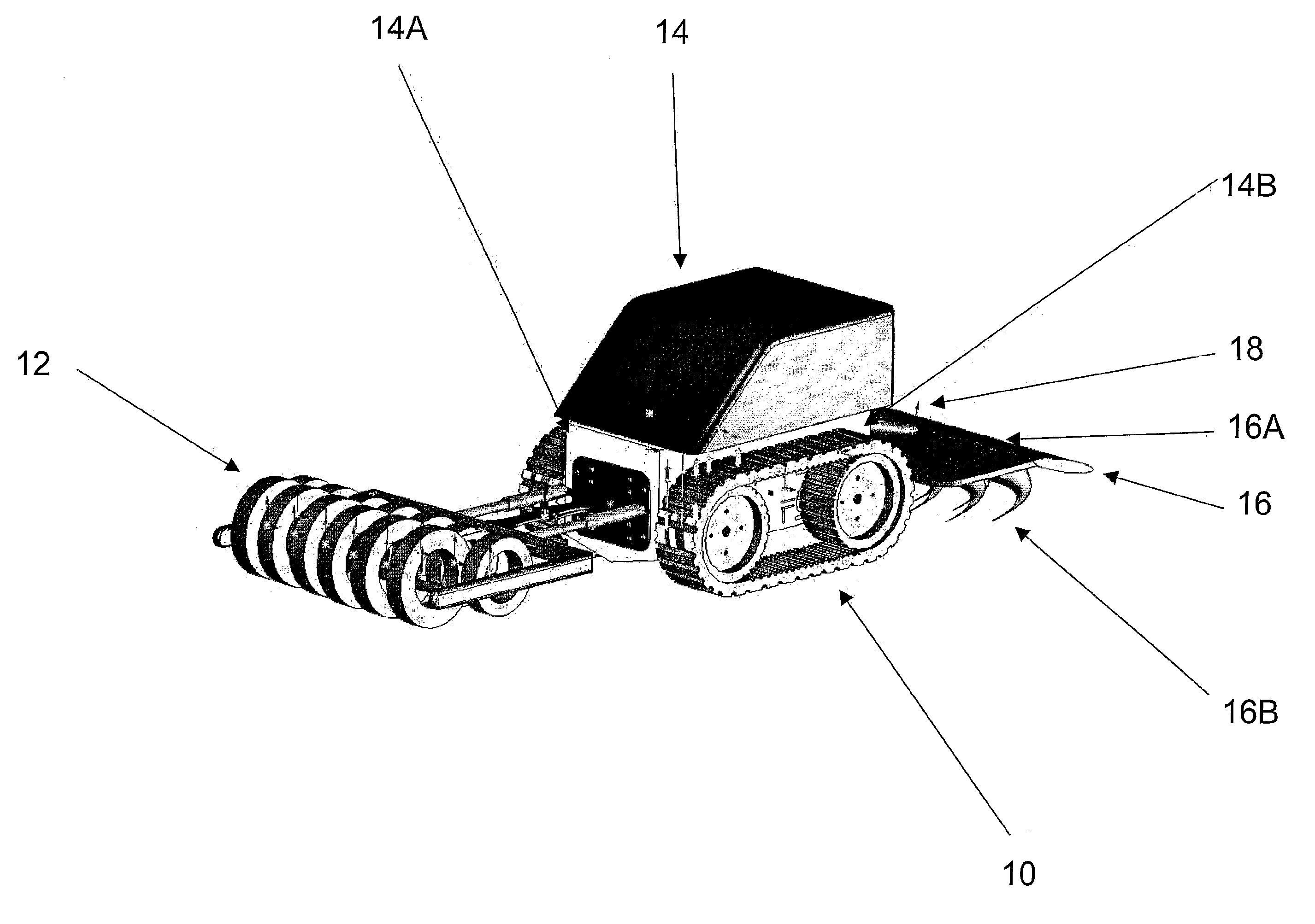 Apparatus and Method for Clearing Land Mines