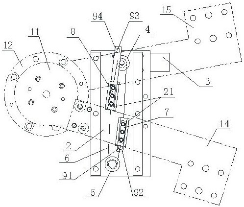 The tightening and control device of the roll gap measuring arm of the pincer-type online roll gap meter