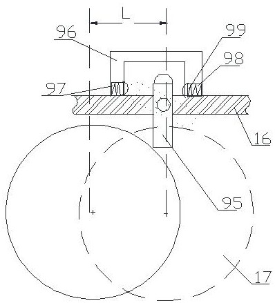 The tightening and control device of the roll gap measuring arm of the pincer-type online roll gap meter