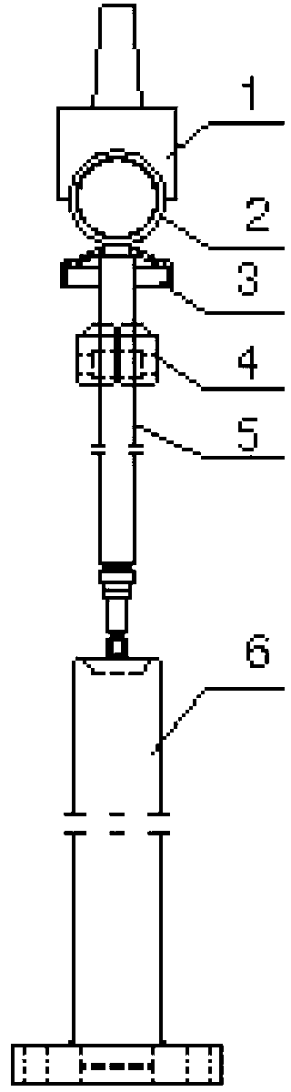 Welding device of piston rod sub-assembly of telescopic shock absorber