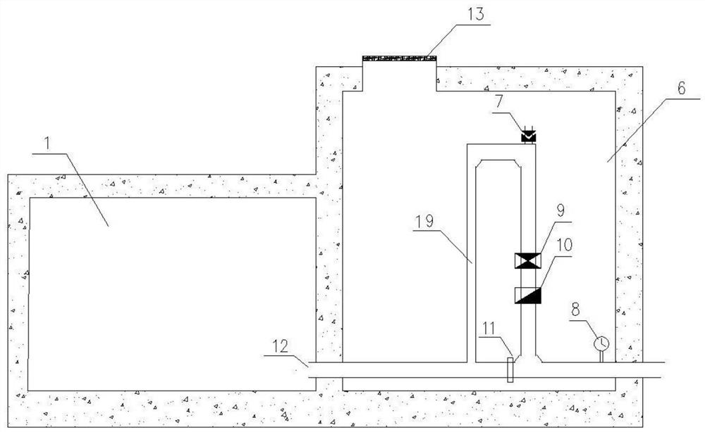 Self-flowing drainage pressure-limiting anti-floating structure and construction method