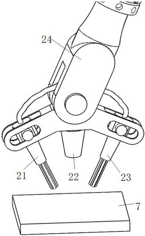 Additive manufacturing method and additive manufacturing device for aluminum alloy based on laser-double-MIG composite heat source