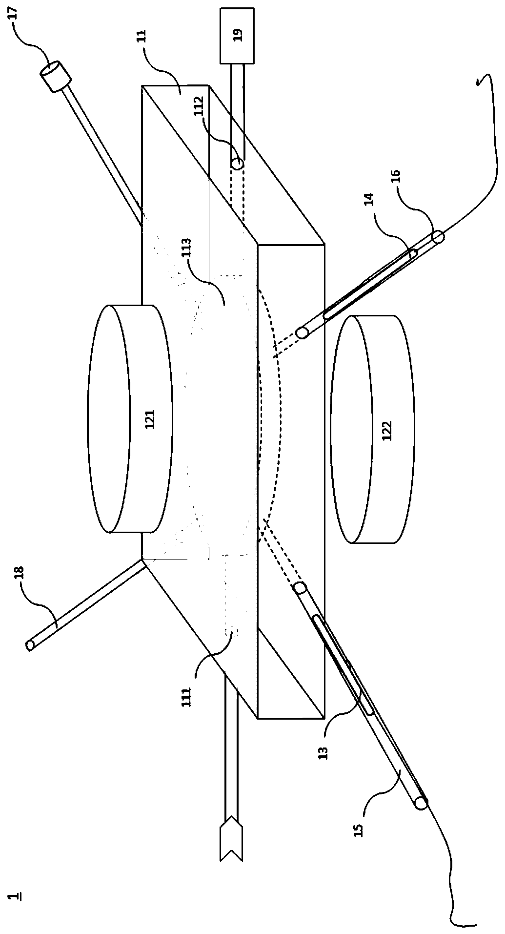 Biomacromolecule cracking device and detection system thereof