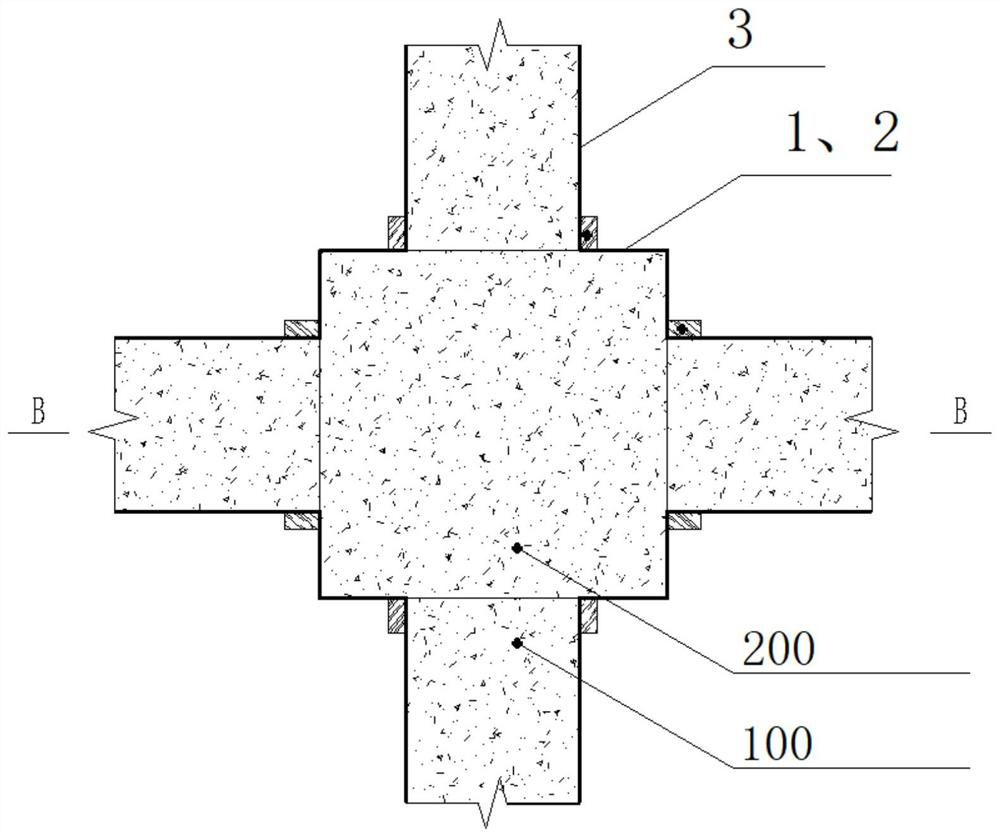 Beam column joint template