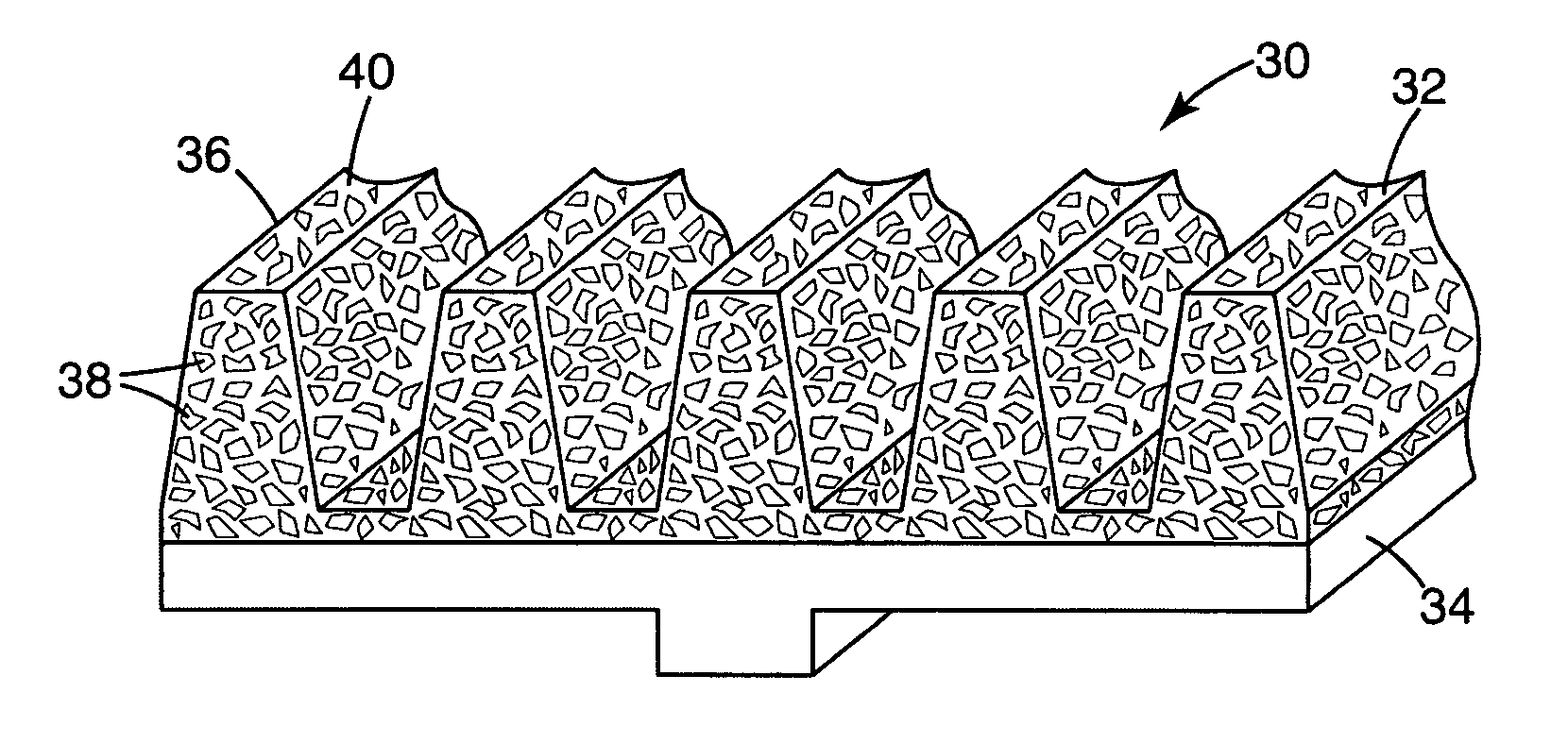 Process for manufacturing a light emitting array