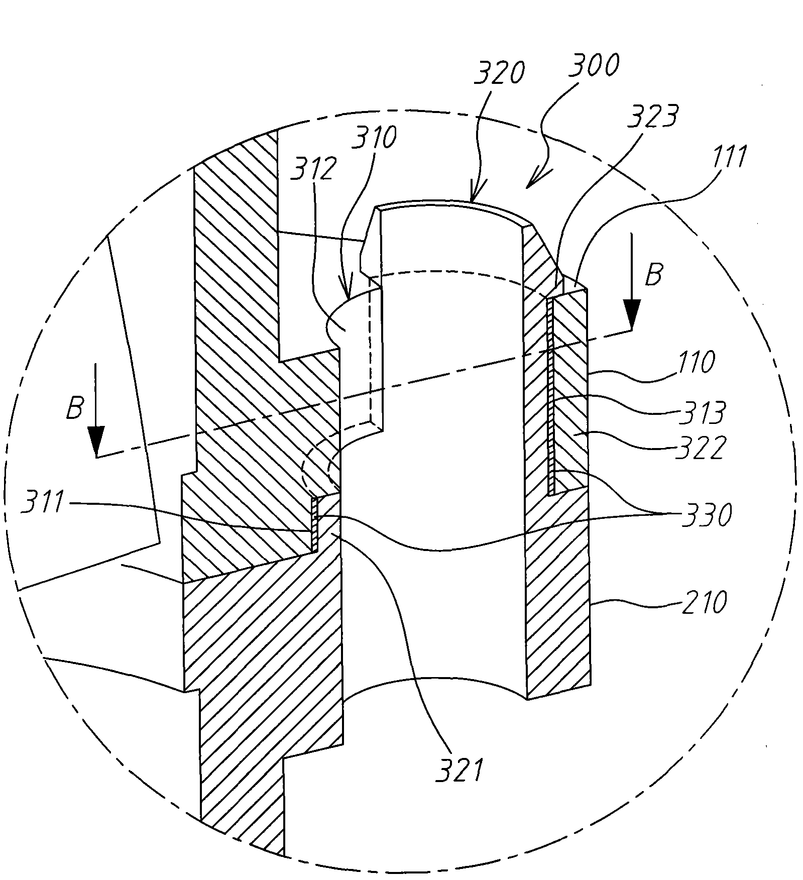 Combined structure of combination fan