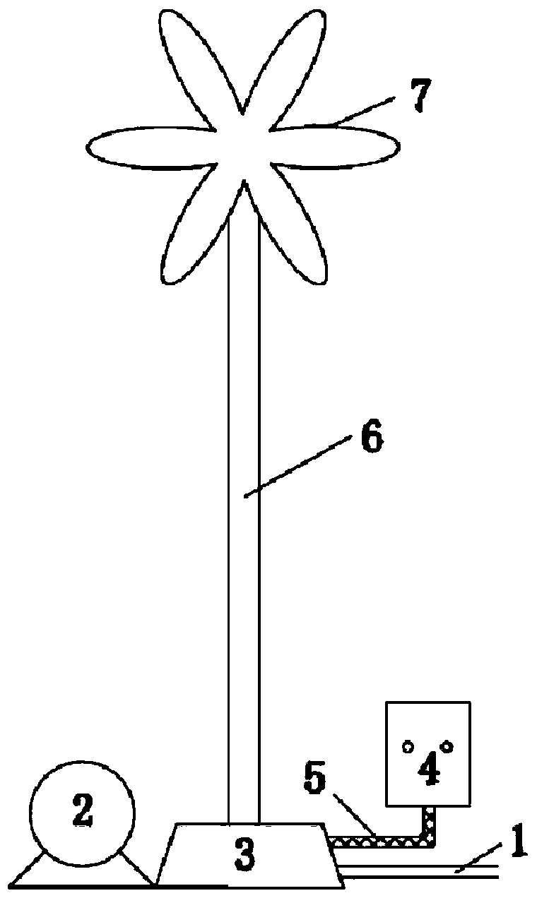 Atomization-evaporation high-ammonia-and-nitrogen wastewater treatment system