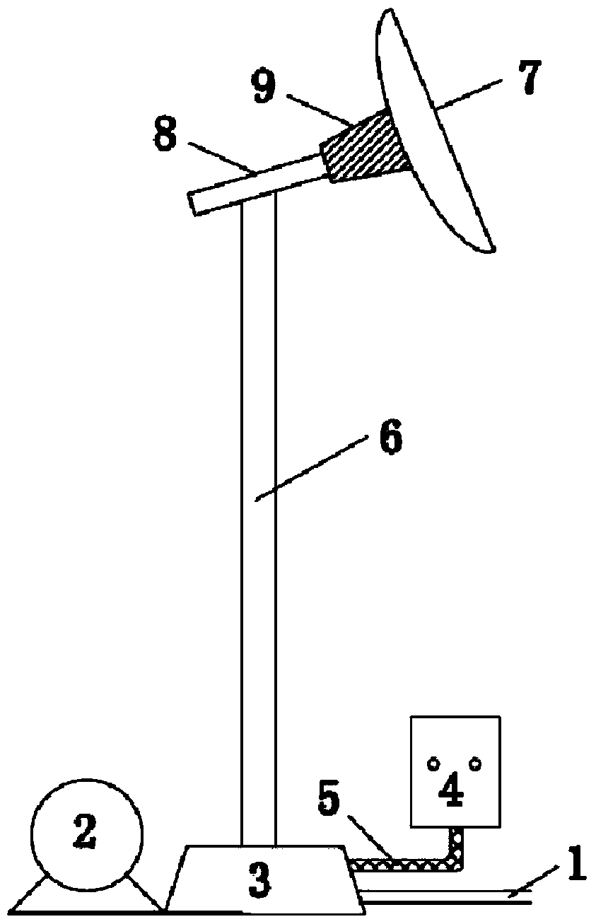 Atomization-evaporation high-ammonia-and-nitrogen wastewater treatment system