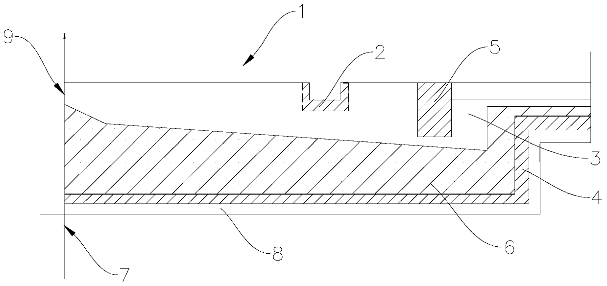 Blast furnace iron storage type main runner erosion degree judgment method and blast furnace iron storage type main runner repairing method