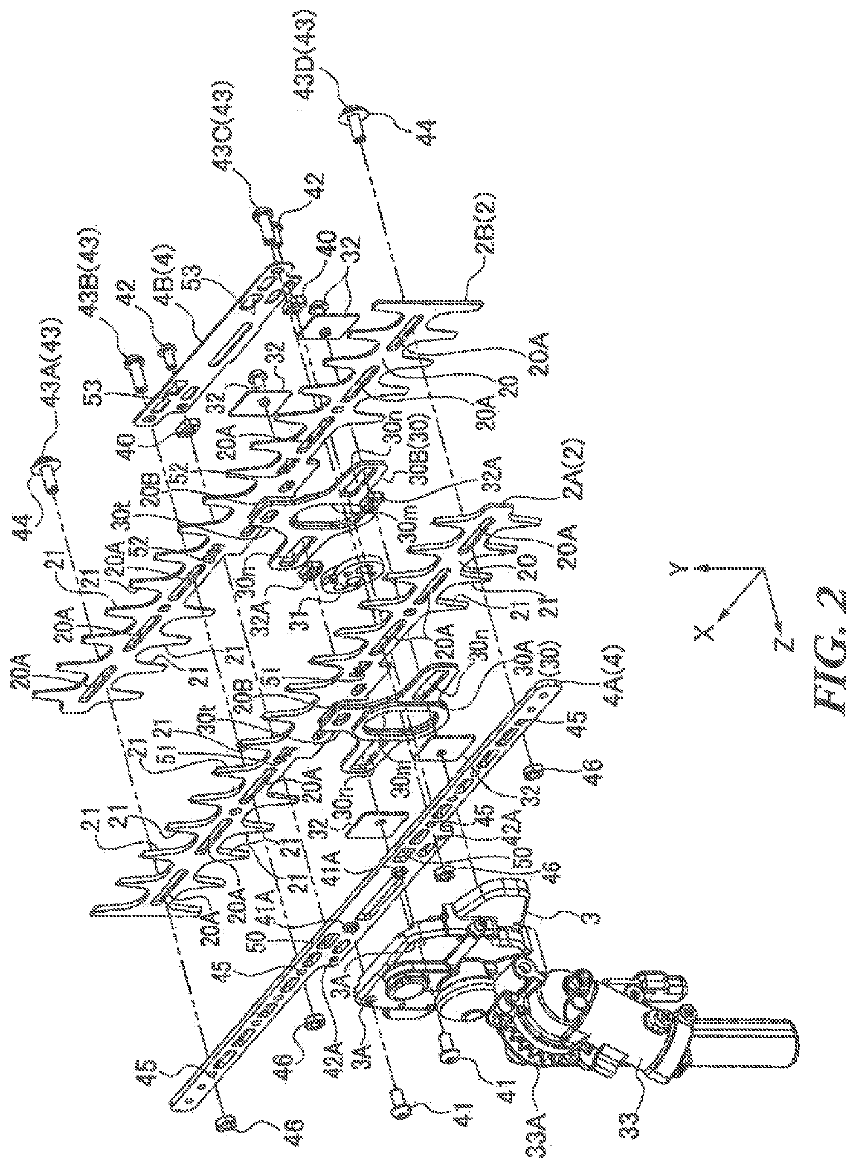 Reciprocating blade apparatus and handheld working machine