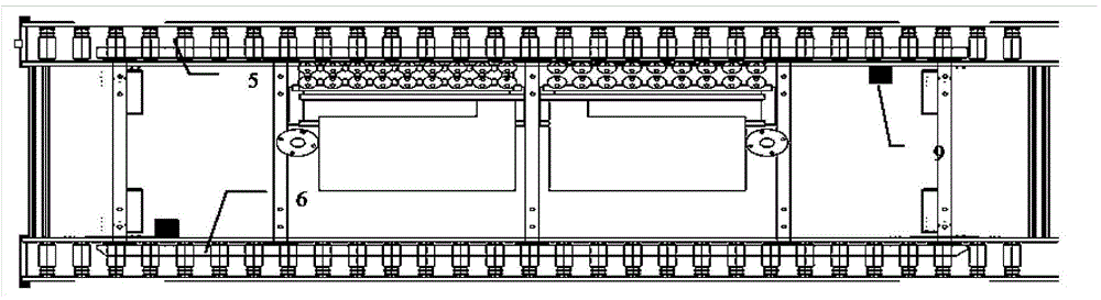 Direct-current transmission converter valve assembling height adjusting device